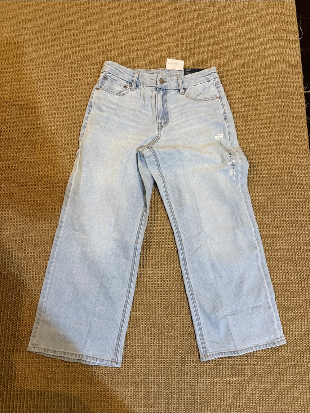 American Eagle Outfitters Light Wash Wide Leg Jeans